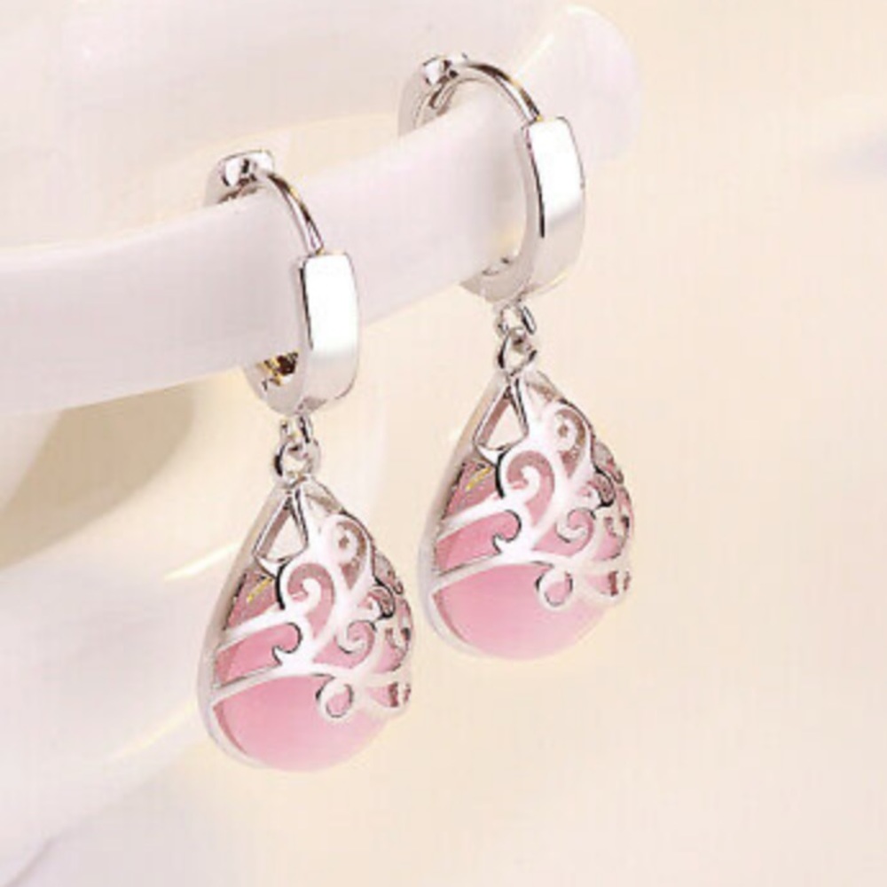 New Sterling silver moonstone earrings